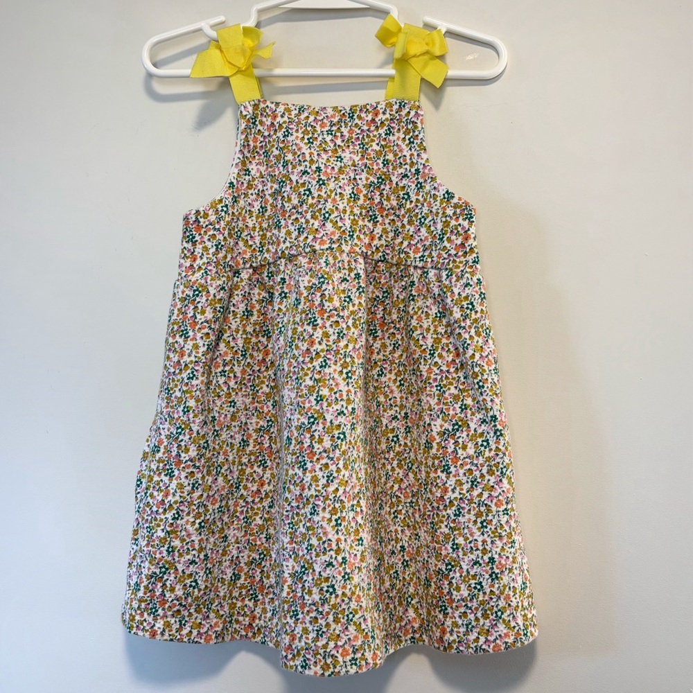 Zara BabyGirl Colorful Floral Print Sleeveless Ribbon Strap Dress Size 2/3
